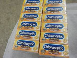 12 boxes Chloaseptic Warming Sore Throat Lozenges