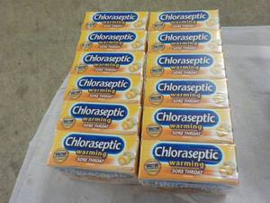 12 boxes Chloaseptic Warming Sore Throat Lozenges