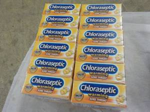 12 boxes Chloaseptic Warming Sore Throat Lozenges