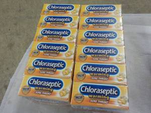12 boxes Chloaseptic Warming Sore Throat Lozenges