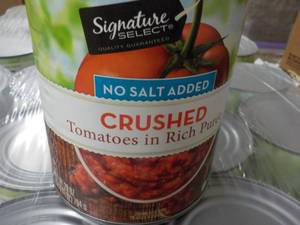 12 - 28 oz Cans Signature Crushed Tomatoes No Salt Added