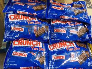 6 - 10 oz bags Crunch Fun Size Bars...