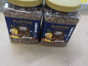 2 - 2 lb. 5 oz Planters Deluxe Cocoa Almonds