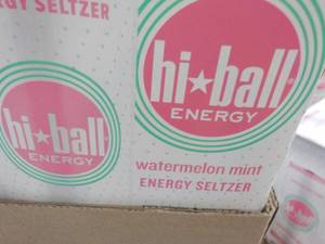 6 - 4 packs Hiball Watermelon Mint Energy Seltzer