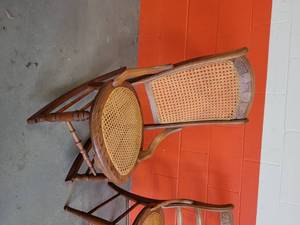 lot 47 image: Vintage Cane Seat Parlor Chairs
