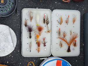 lot 85 image: Flyfishing Reel and Tackle Bundle