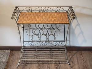 lot 50 image: Contemporary Console TableWine Rack