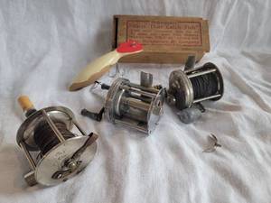 lot 88 image: Vintage Casting Fishing Reels