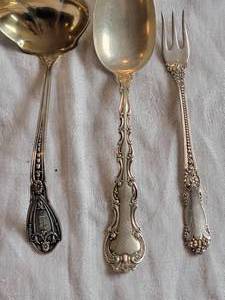 lot 18 image: Assortment Sterling Silver Spoon Group 201 Grams