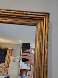 lot 143 image: Regency Guilt Frame Accent Mirror