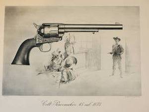 lot 207 image: Antique Fine Art Print Portfolio - A Collection of Colt Historical Prints 1836-1873