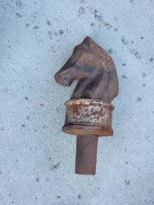 lot 94 image: Antique 19th Century Hitching Post Top - Cast Iron