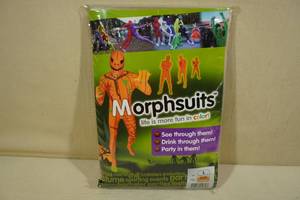 lot 128 image: Halloween Costume -Pumpkin Morphsuit Large