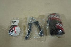 lot 138 image: RDX Gym Wrist Wraps with Grip Trainer and Keychain