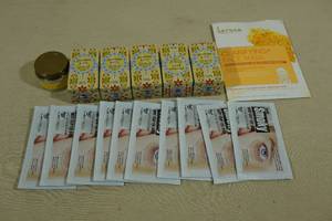 lot 141 image: Assorted Selfcare Products -Cat Shaped Soap Bars, Candle, Face Mask