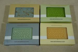 lot 146 image: 4 Organic Argan Oil Soap Bars
