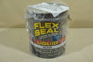 lot 154 image: Flex Seal Liquid Rubber Sealant Coating -Black, 128fl oz