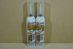 lot 162 image: 2 Flex Seal Thick Rubber Adhesive Sealant Caulk, Bond Seal -White, 8oz