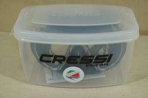 lot 207 image: Cressi Big Eyes Evolution Swim Mask -BlackYellow