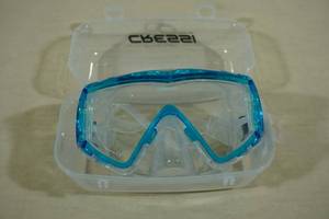 lot 229 image: Cressi Pano 3 Swim Mask -ClearAquamarine