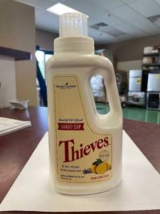 lot 56 image: Young Living Essential Oil Infused Thieves Laundry Soap 64 Loads
