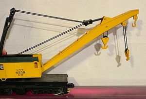 lot 18 image: Chicago Northwestern Crane Car by MTH Electric Trains