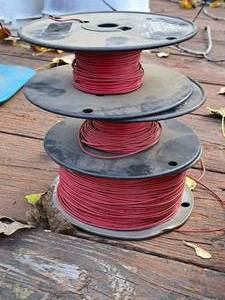 lot 920 image: Lot of (3 Partial Spools) Wire