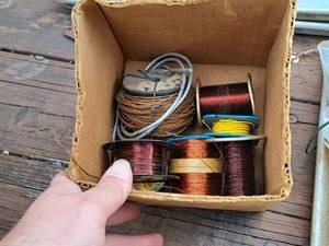 lot 931 image: Lot of  Magnet Wire Assorted Partial Spools of Wire