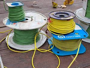 lot 933 image: Lot of (4 Partial Spools) Wire