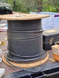 lot 935 image: Lot of (1 Partial Spool) 14-AWG CATV Coax Wire