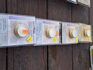 lot 955 image: Lot of (4) Lutron Fandial Fully Variable Fan Control Switches (in original packaging)