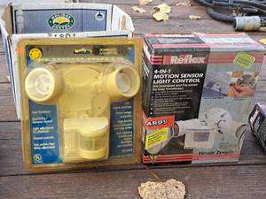 lot 956 image: Lot of (2) Motion Sensor Light Control (in original packaging)