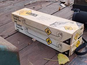 lot 981 image: Lot of (2) Lumex 16 Coated Safety Grab Bars (in original packaging)
