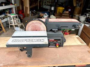 lot 11 image: Craftsman BeltDisc Sander 23 HP