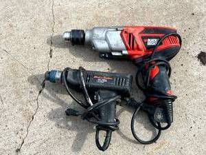 lot 19 image: Black & Decker Drills 38 & 12