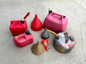 lot 56 image: Gas Cans & Funnels