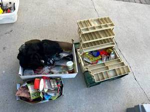 lot 72 image: Tackle Box & Fishing Supplies