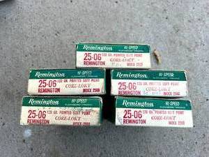 lot 84 image: 25-06 Remington Boxes & Brass