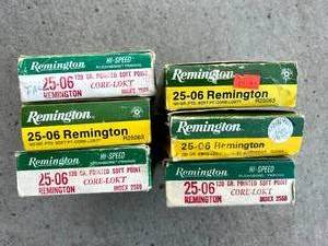 lot 86 image: 25-06 Remington Boxes & Casings