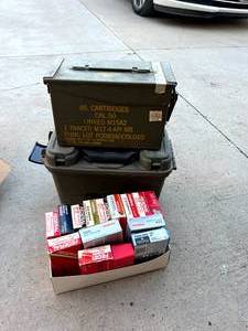 lot 96 image: Ammo Case & Empty Ammo Boxes