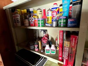 lot 120 image: 2 Shelves Full of AutoSmall Engine Supplies