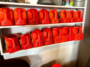lot 196 image: 2 Shelves Full of Bolts, Washers Clamps, Screws
