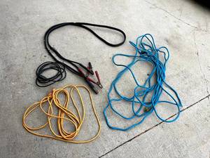 lot 243 image: Booster Cables & Extension Cords