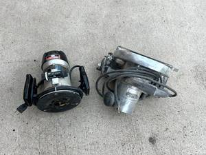 lot 301 image: Craftsman Router & 7 Saw