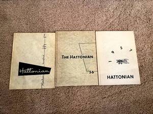 lot 355 image: Hatton ND Hattonian Yearbooks 1955, 1956 & 1957