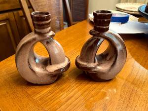 lot 359 image: Frankoma Candle Holders