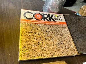 lot 382 image: Cork Wall Tiles & Home Decor Items