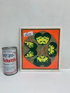 lot 43 image: Original Blacklight Poster THE BEATLES 1967