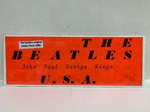 lot 45 image: Original 1969 Sticker The Beatles John Paul George Ringo U.S.A.