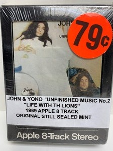 lot 58 image: Factory Sealed John & Yoko Unfinished Music No.2  Life with the Lions Apple 8-Track Stereo